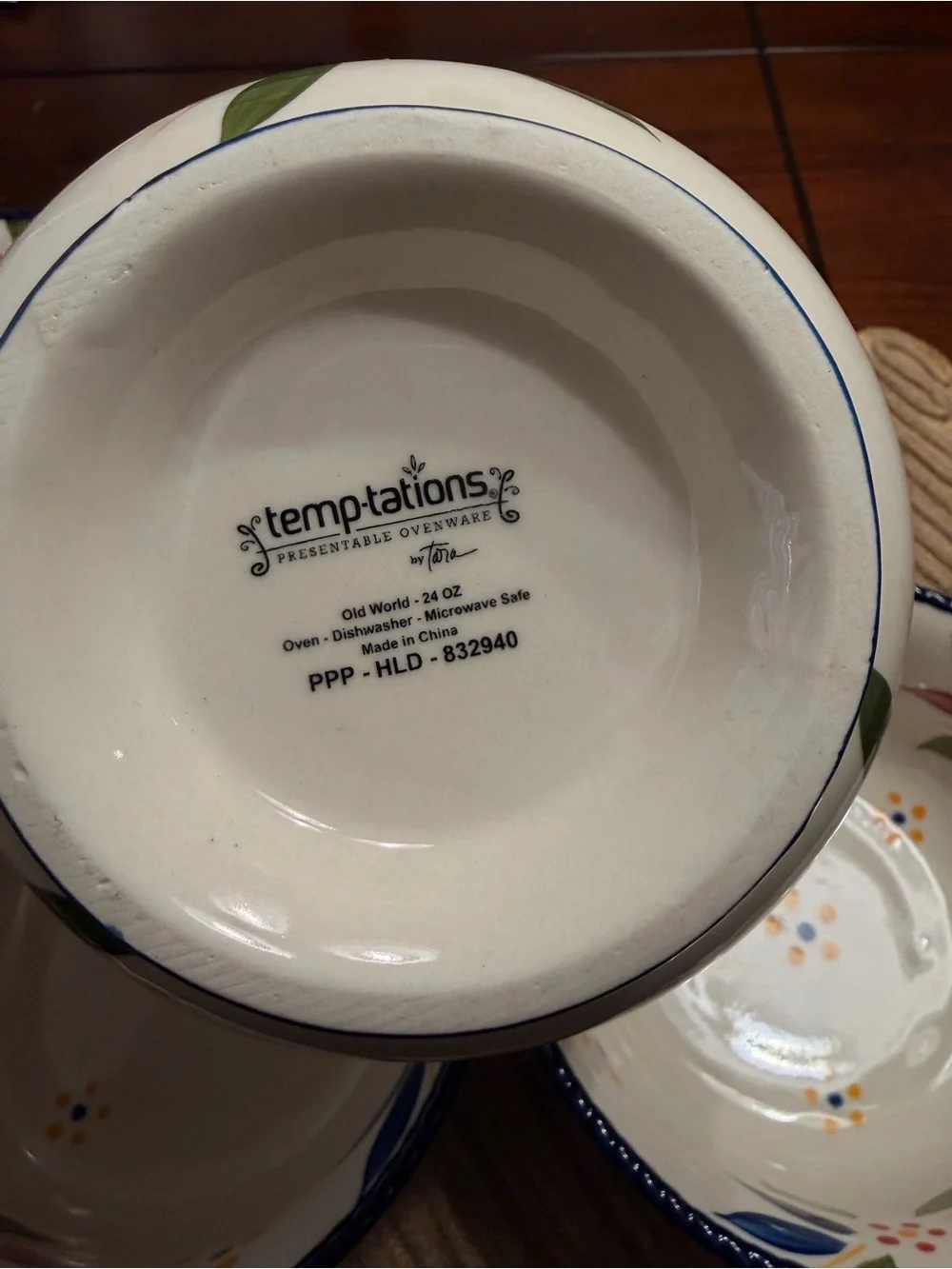 Set of 4 Temptations Ovenware by Tara 